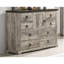 Commode rustique gris, commode en métal