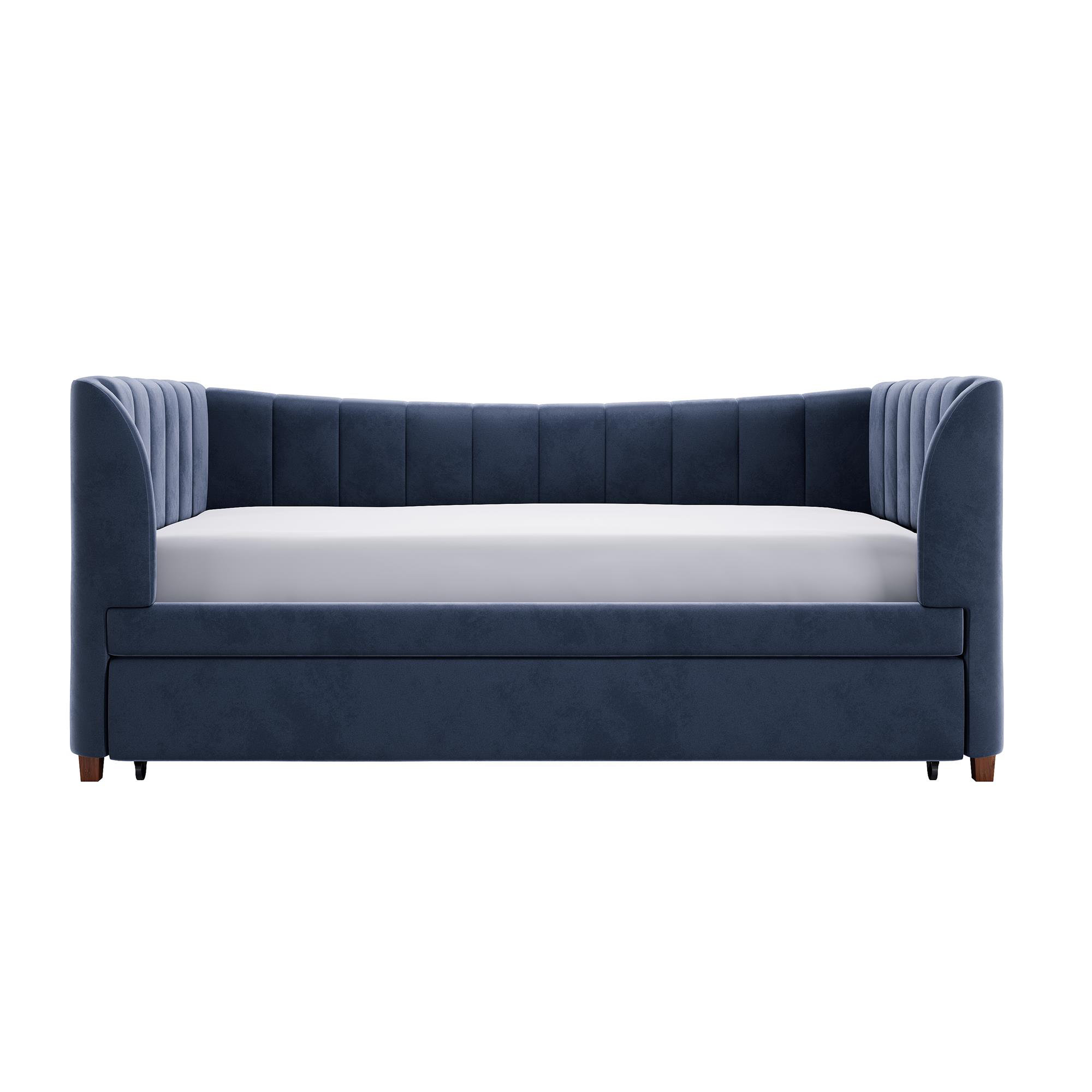 Valentina Twin Upholstered Daybed with Trundle & Reviews AllModern