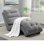 Chaise longue sans accoudoirs capitonnée Raley