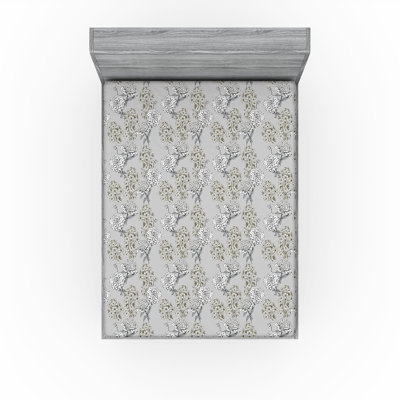 Drap-housse floral Ambesonne