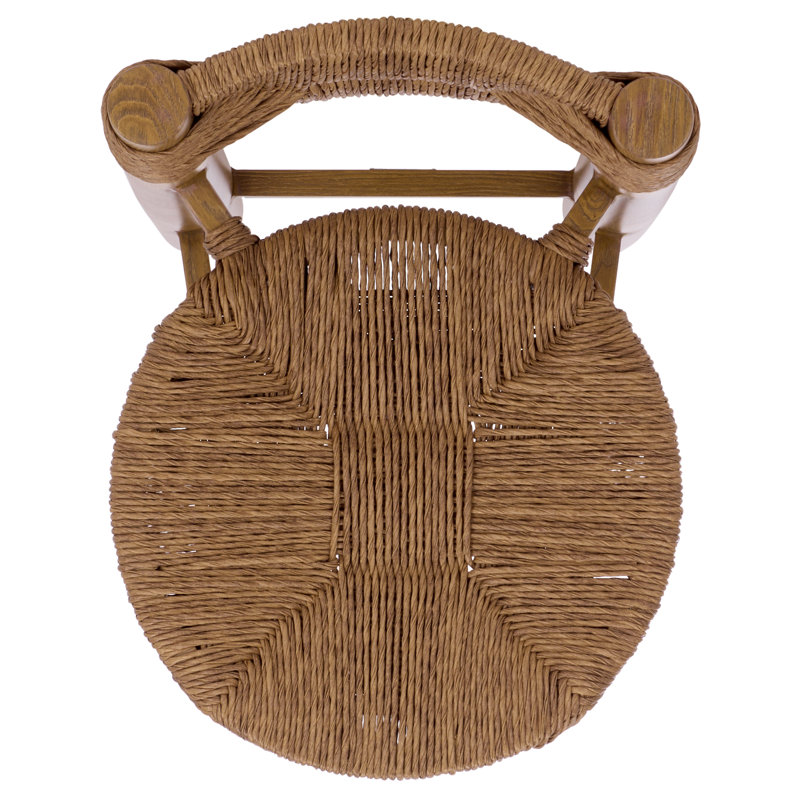 Romona Rattan Weaving Round Outdoor Barstool