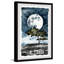 Stars and Full Moon 1 Piece Single Picture Frame Painting-1151500701
