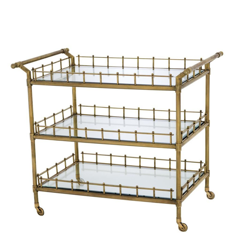 Scarlett Bar Cart, Brass
