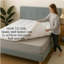 Extra Deep 700 GSM Mattress Topper Microfiber 5cm Box Stitched Breathable And Hypoallergenic-425982081