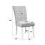 Chaise d'appoint rembourrée (ensemble de 2)