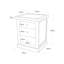 Milian 45cm W Solid + Manufactured Wood Bedside Table-563972107