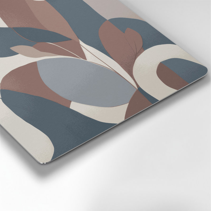 Abstract Shapes 96 Gray Metal Wall Art
