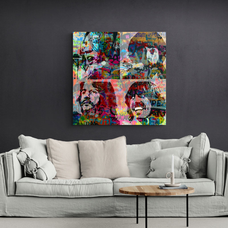 «Beatles Letitbe lourd» par Stephen Chambers, impression sur toile tendue, H 15 po x l 15 po x P 1,5 po