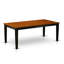 Ensemble de table de salle à manger 5 pièces comprenant une table rectangulaire en bois avec rallonge papillon et 4 chaises de cuisine, noir et cerisier-908478738-908478767