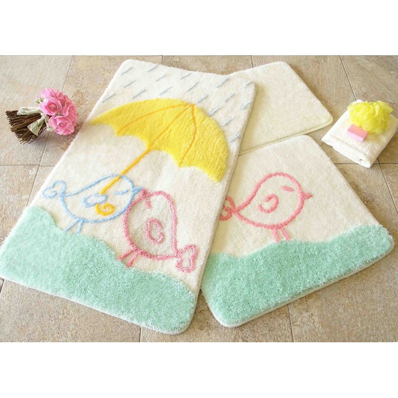 Ensemble de tapis de bain 3 pièces Catrine