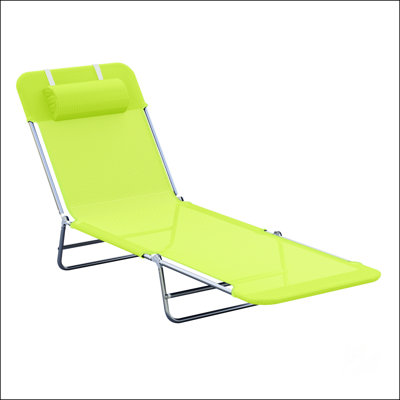 Chaises de bronzage d'extérieur avec coussin