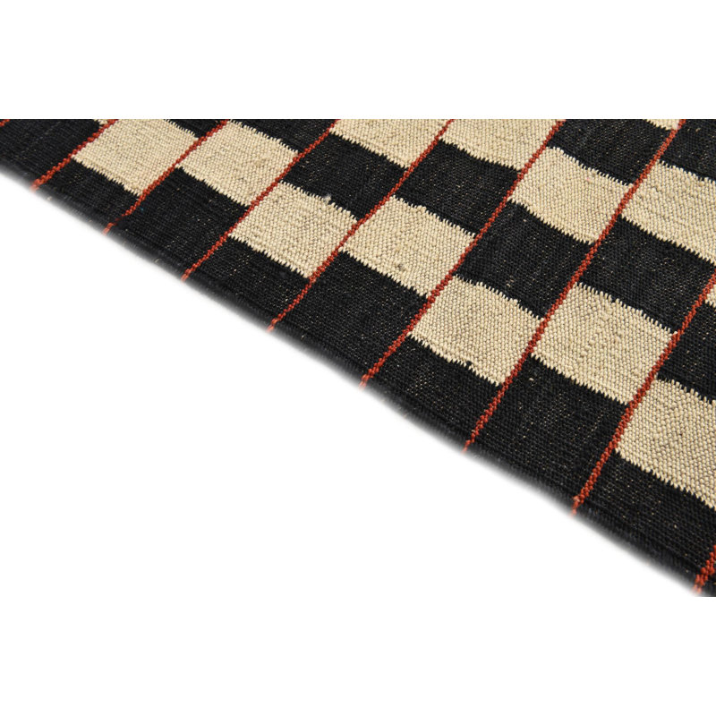 Tapis noir et blanc Jessen