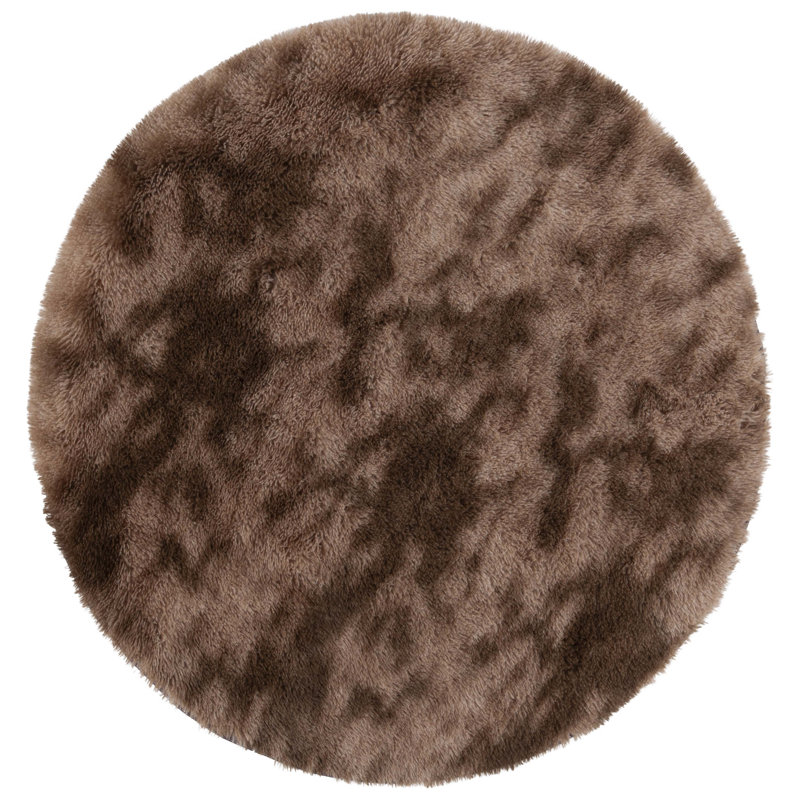 Zweig Shag Performance Abstract Rug, Round 4'