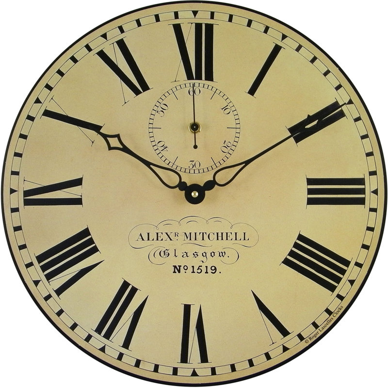 Large Station Wall Clock with Seconds Hand - 49.6cm