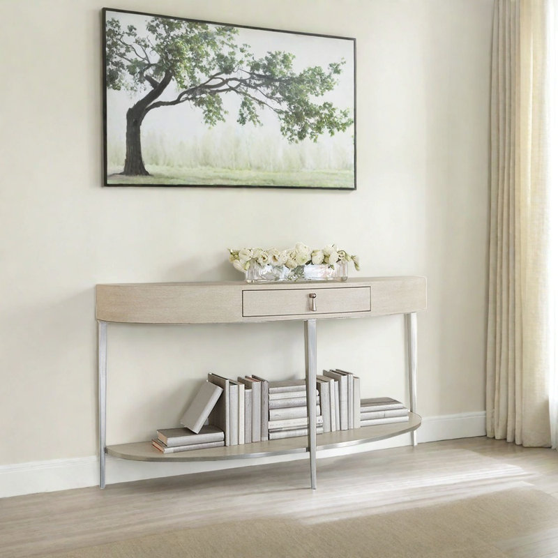 Table de couloir en bois massif