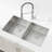 33"X19" Embedded Double Bowl Kitchen Sink