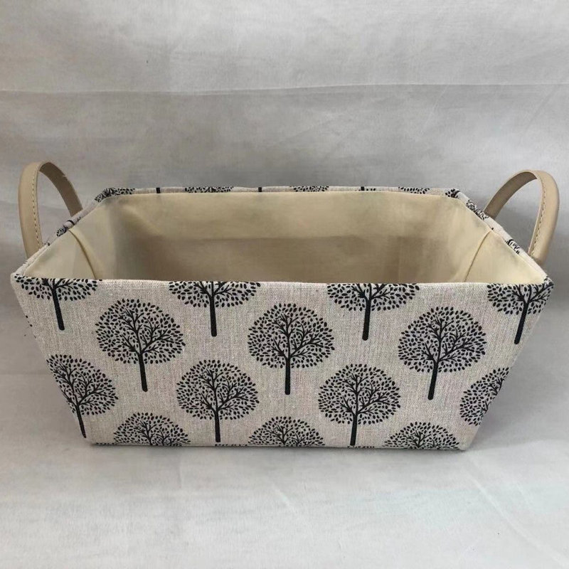 Cube en tissu Trees, H 5 po x l 11,4 po x P 8 po