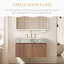 30'' Modern Single Bathroom Vanity Medieval Wall-Mounted Bathroom Cabinet With Faux Marble Table Top, Floating Wood Vanities