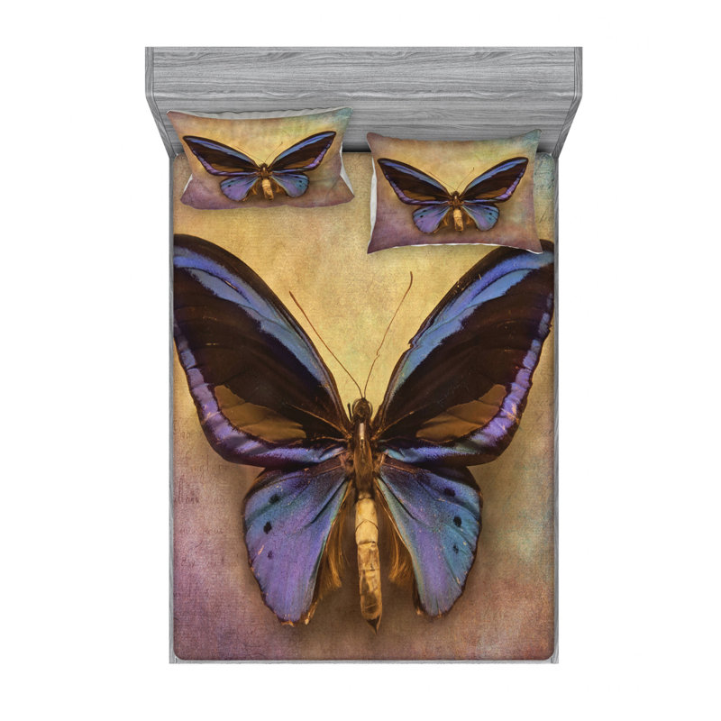 Microfiber Sheet Set, Queen Sheet Set with Fitted Sheet