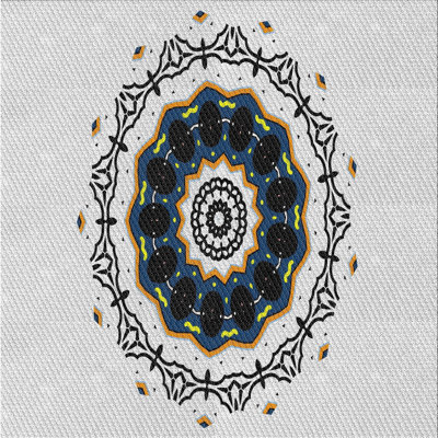 Tapis blanc/noir tissé à la machine