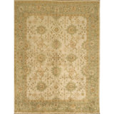 Wool Oriental Area Rug in Brown/Beige