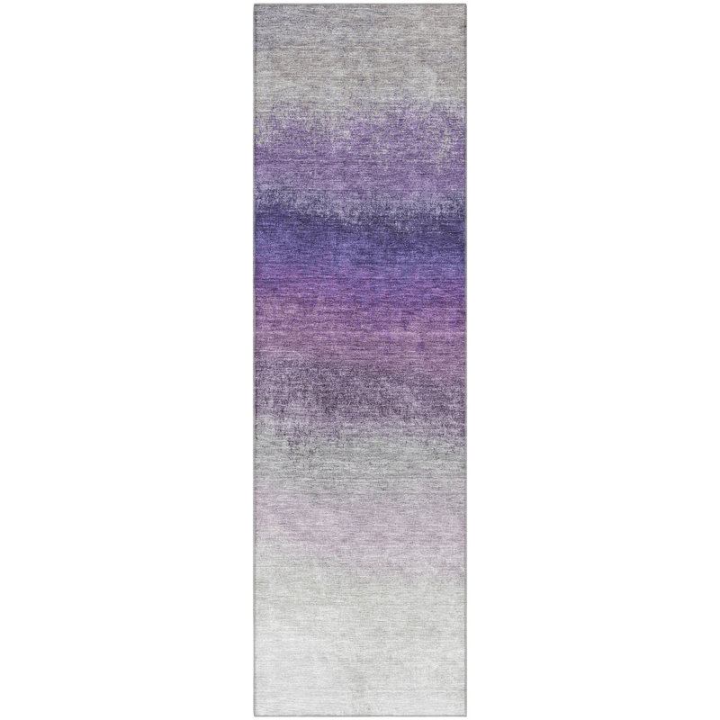 Premium Machine Washable Ariel Ombre Rug, Runner 2'3" x 7'6"