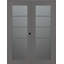 Portes doubles en bois manufacturé et en verre Avon 5 Lite-97849782-100096508-100096509