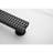 24 Inches Linear Shower Drain With Removable Quadrato Pattern Grate, 304 Stainless Shower Drain Included Hair Strainer And Leveling Feet, Flange