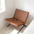 Brown Leather Accent Chair, Modern Black Legs For Living Room Bedroom Home Office-136300454
