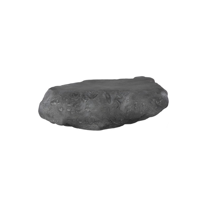 Table basse Cast Boulder, gris anthracite, grande