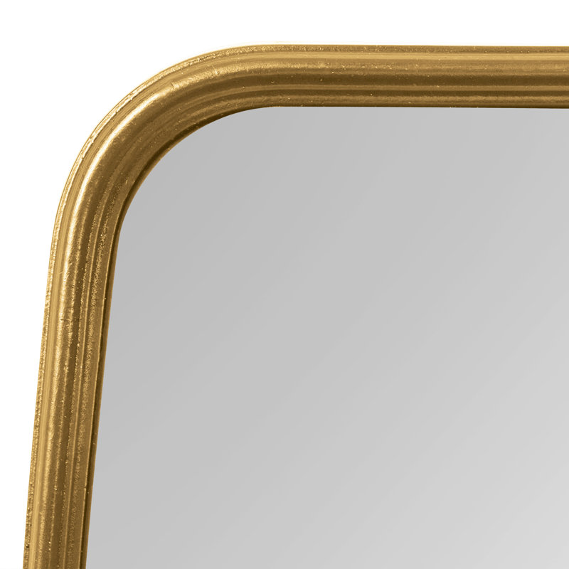 Creason Wood Rectangle Mirror, 18" x 48", Gold