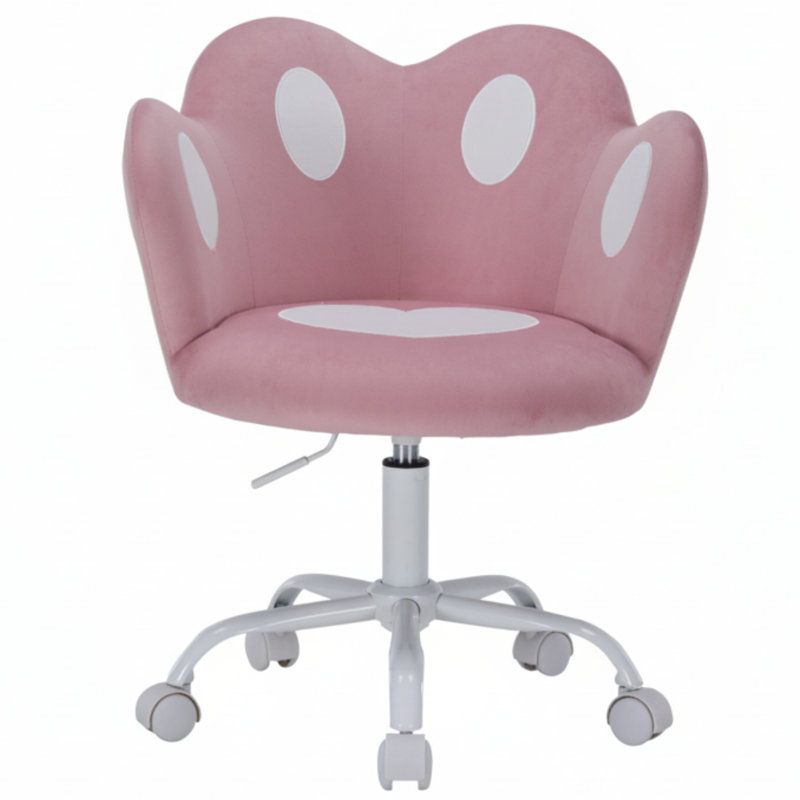 Fauteuil de coiffeuse pivotant Kids Kiki avec revêtement en velours ultra lisse