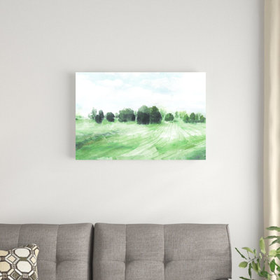 «Landscape With Cloudy Skies», reproduction d'art sur toile tendue