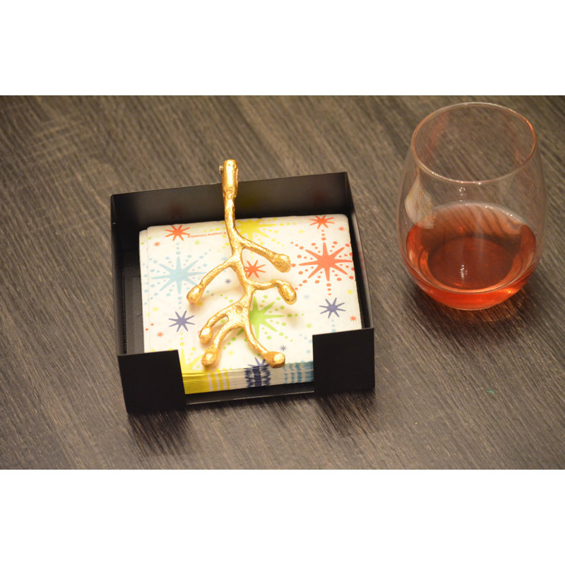 Erdem Flat Napkin Holder, Gold