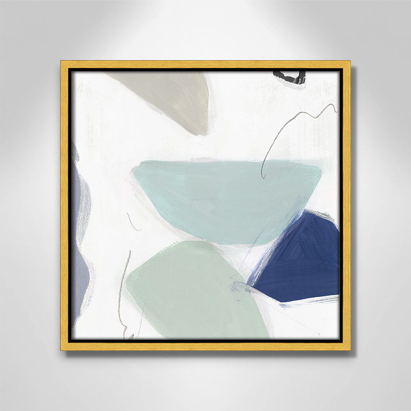 August Eve " August Eve I " Painting Print, Gold, 13.5" H x 13.5" W x 2" D
