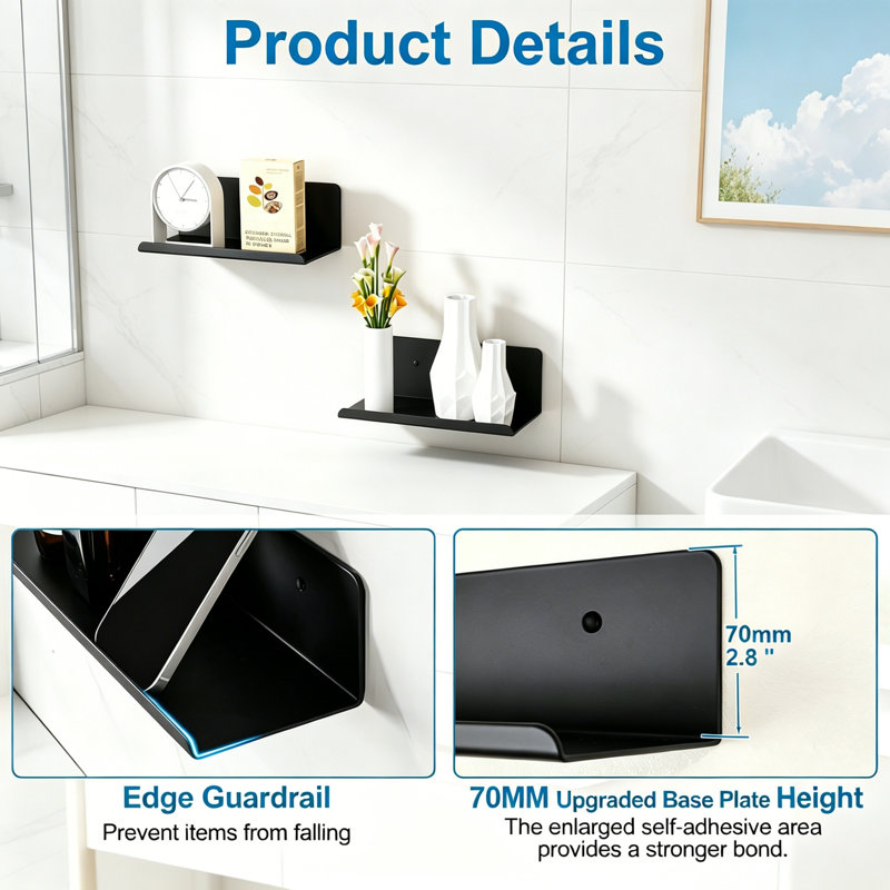 Aluminum Bathroom Shelves