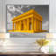 Reproduction d'art mural jaune et gris Lincoln Monument-15456621-15456623