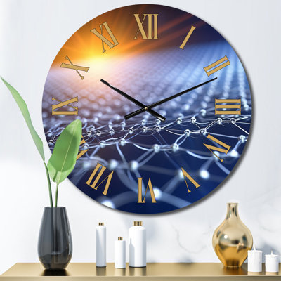 Horloge murale abstraite