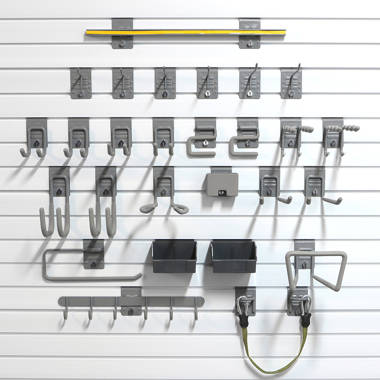 StoreWALL Steel Slatwall Accessory Kit 27 Piece Set