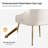 Velvet Upholstered Side Chair  With Gold Legs-1350955929