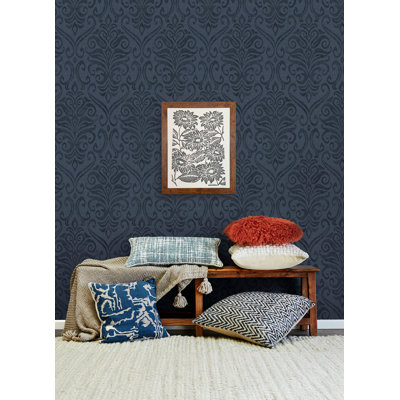 Adavu Sage Damask Wallpaper