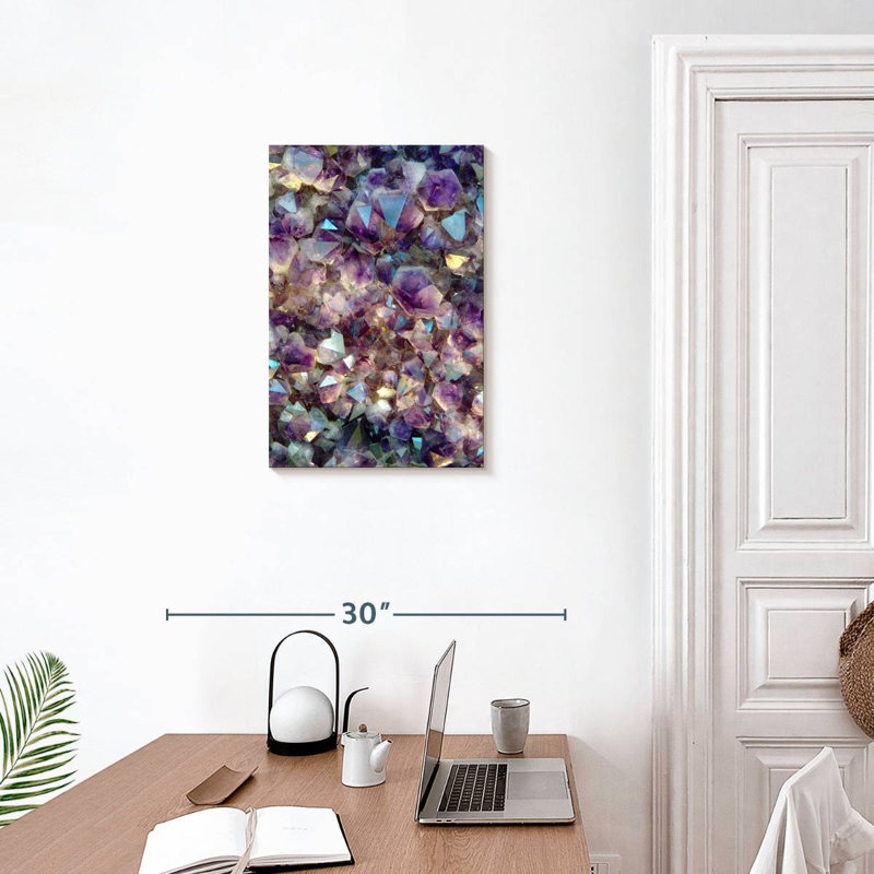 Cristaux de quartz rose Alvord, H 24 po x l 16 po