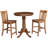 Drilon 3 - Piece Counter Height Solid Wood Dining Set-1620498544-1620470495