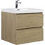 Meuble-lavabo mural 24 po avec lavabo, meuble-lavabo mural moderne avec lavabo à surface solide et tiroirs à fermeture en douceur 24 po-316925357