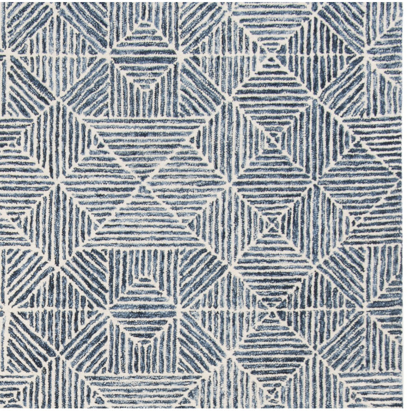 Linsly Geometric Area Rug, Rectangle 4' x 6'