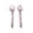 Coastal Piece Wood Stainless Steel Salad Servers