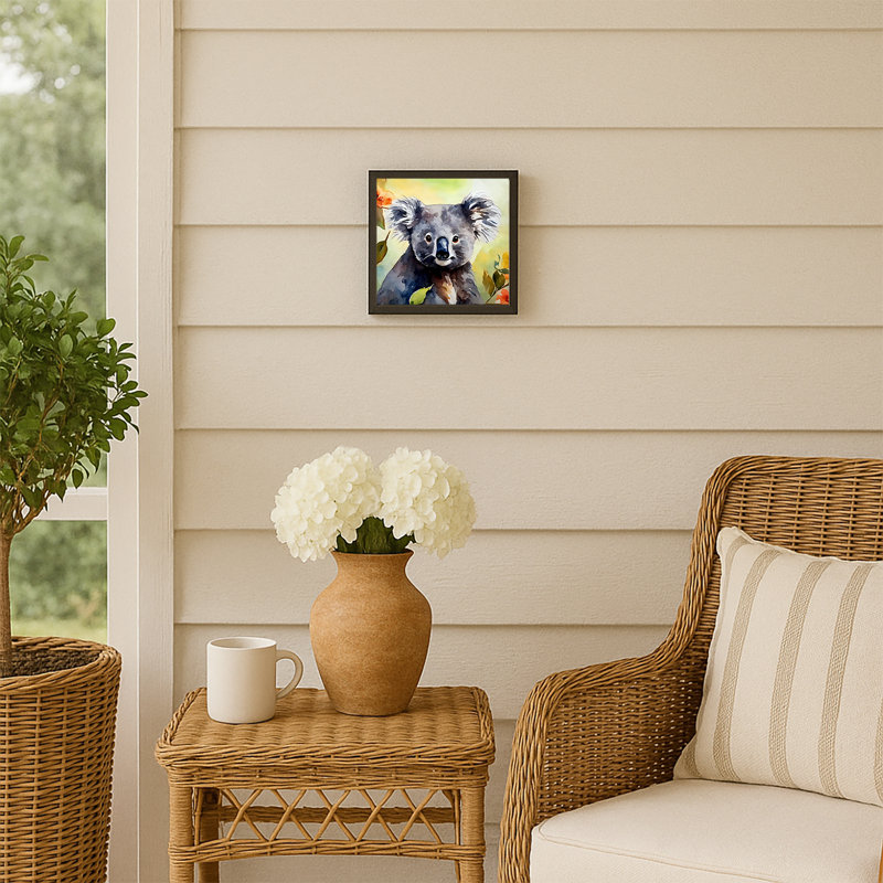 Koala Framed Metal Print