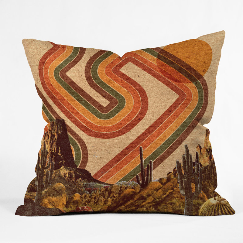 Coussin décoratif intérieur/extérieur kris tate désert daze, 18 po x 18 po