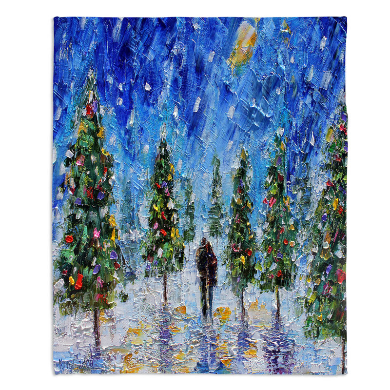 Couverture de noël sherpa doux amour, l 51 po x L 60 po