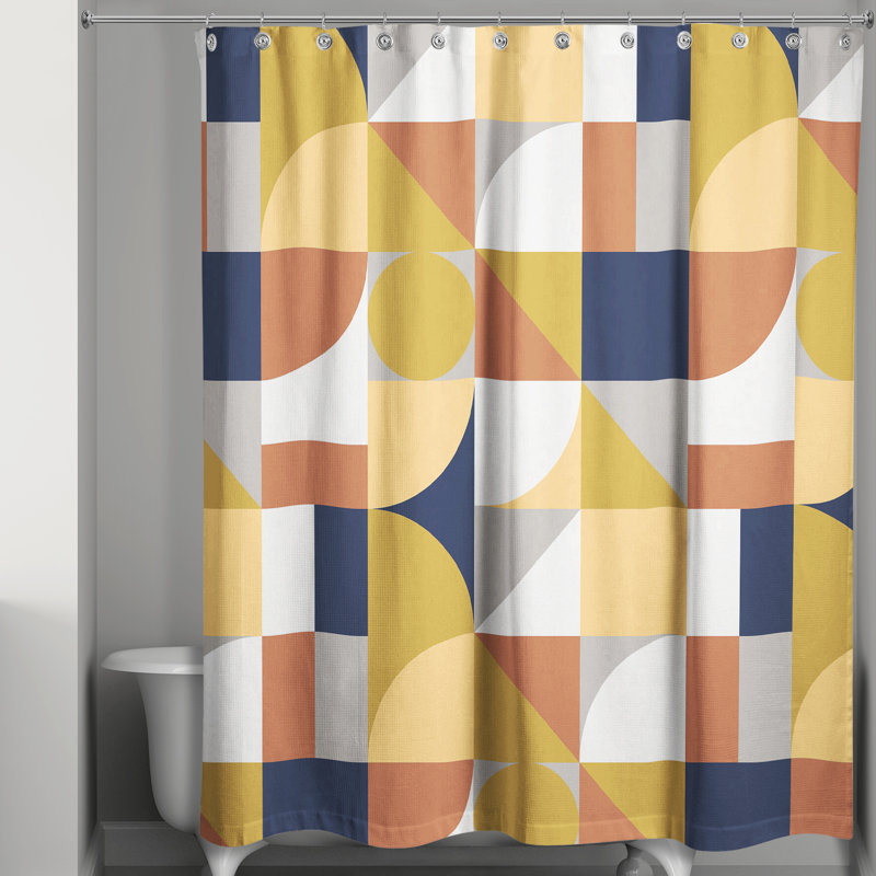 Fairmead Geometric Shower Curtain